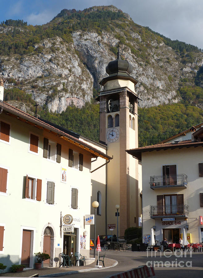 Stenico village centre - Trentino, Italy Photograph by Phil Banks