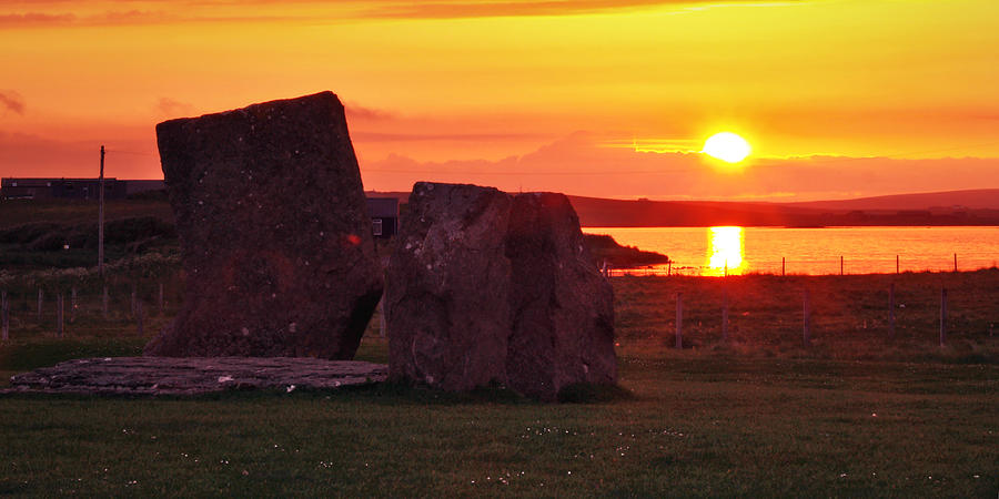 Sunset Photograph - Stenness Sunset 2 by Steve Watson Sunset Photograph - Stenness Sunset 2 by Steve Watson