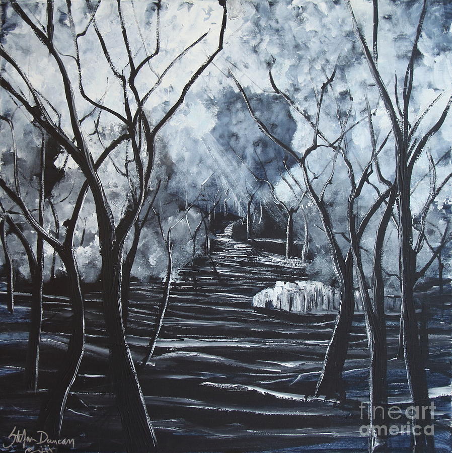 Step Into The Woods Painting by Stefan Duncan