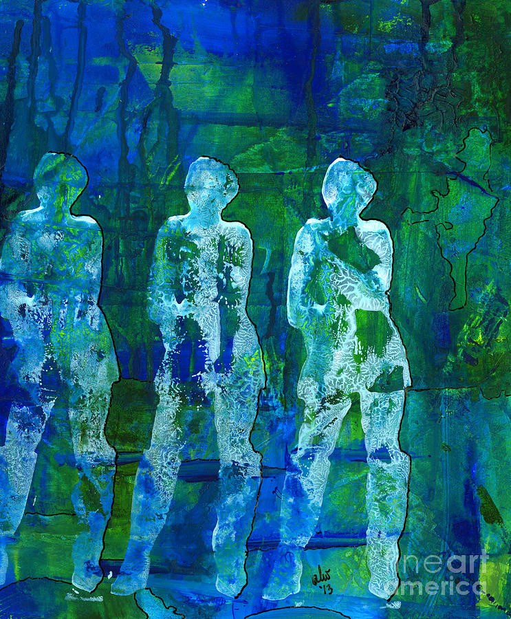 Step to the Right Mixed Media by Angela L Walker