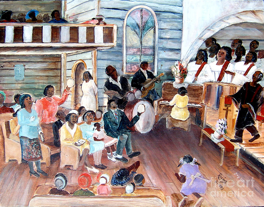 Barbados Painting - Step Up by Rosine Smith Mack