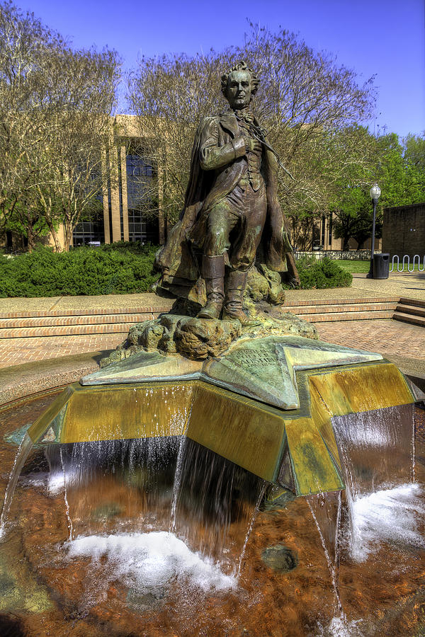 Stephen F. Austin Statue Photograph by Tim Stanley