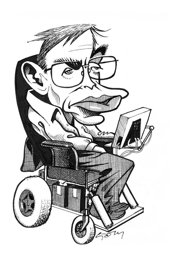 Stephen Hawking Photograph by Gary Brown Stephen Hawking Photograph by Gary Brown