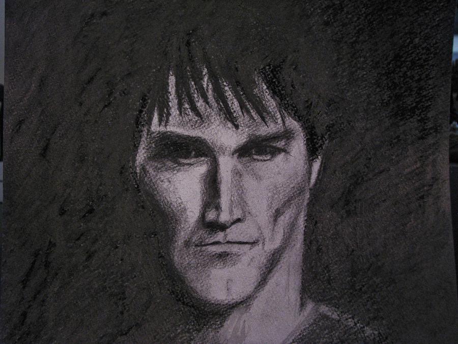 Stephen Moyer Drawing by Patricia Kanzler