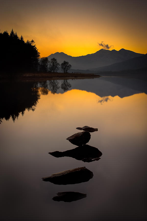 Stepping Stones to Snowdon Photograph by Peter OReilly