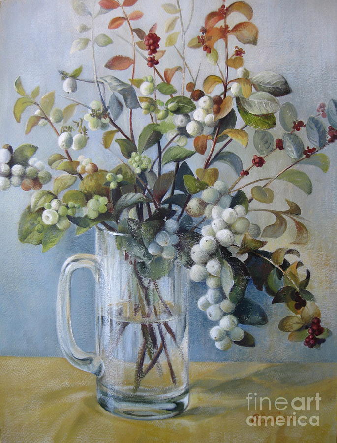 Still Life Painting - Stepping to another season by Elena Oleniuc