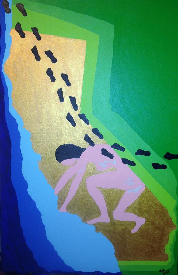 Steps Painting by Erika Jean Chamberlin