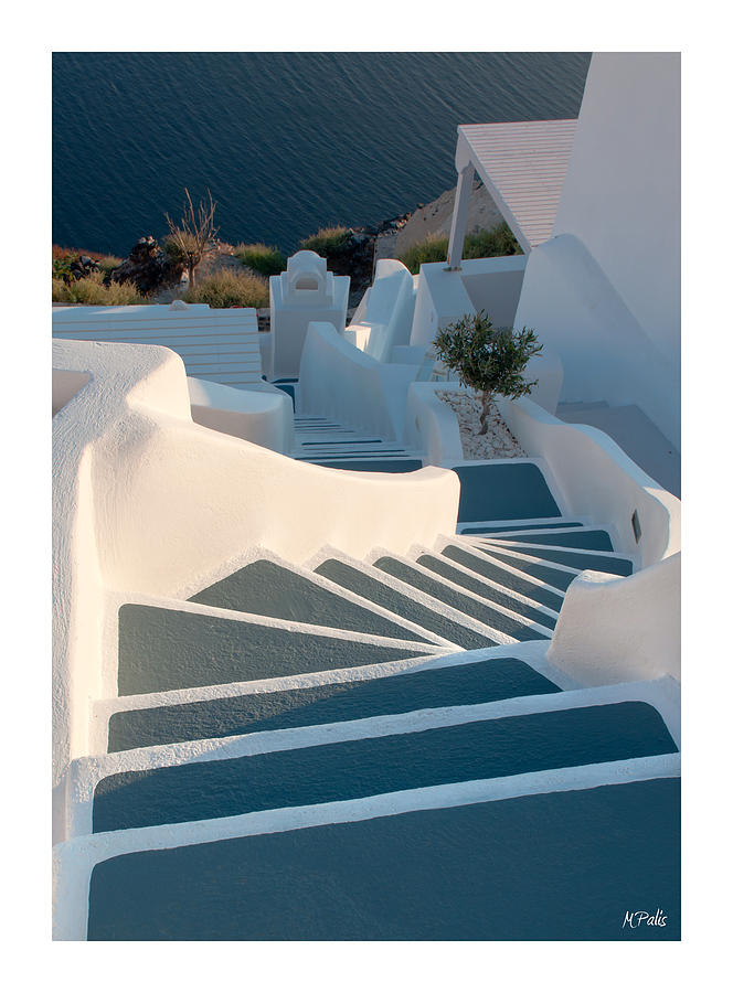 Steps in Santorini island in Greece Photograph by Michalakis Ppalis