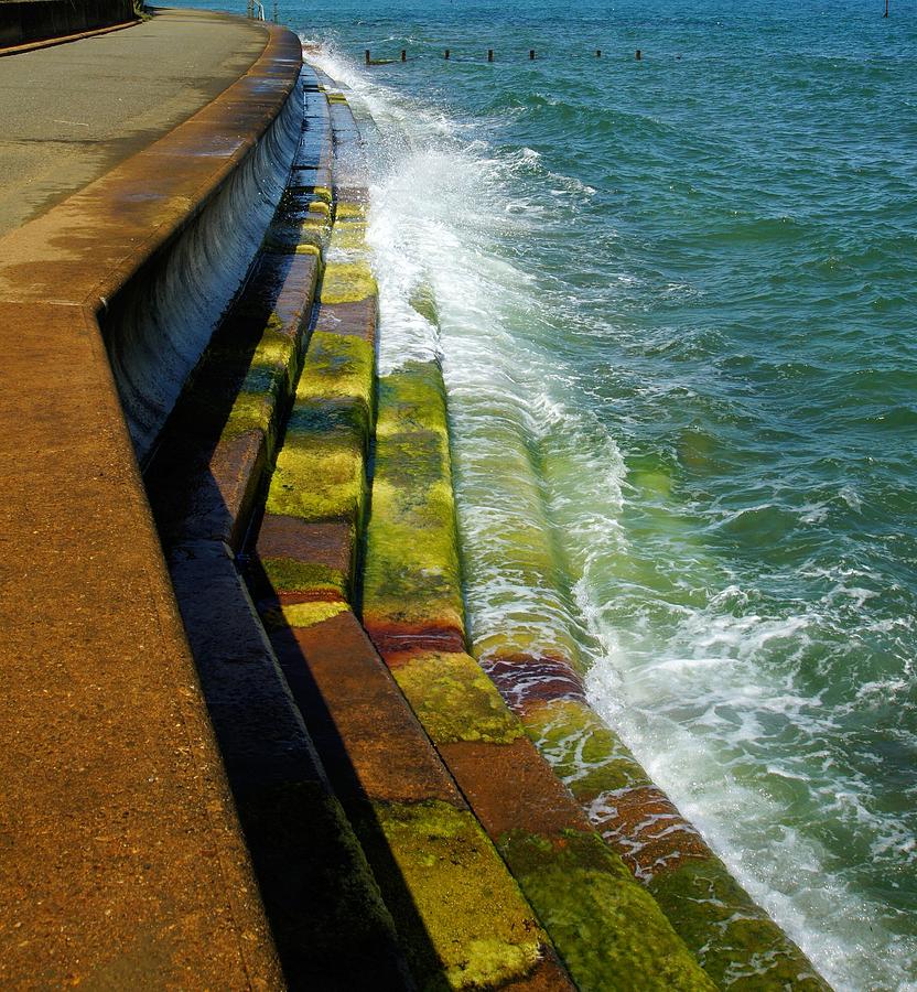 Steps into the sea Photograph by Ron Harpham