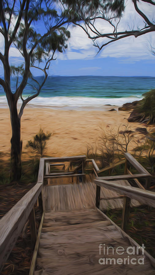 Steps leading to Bendalong Beach Photograph by Sheila Smart Fine Art Photography