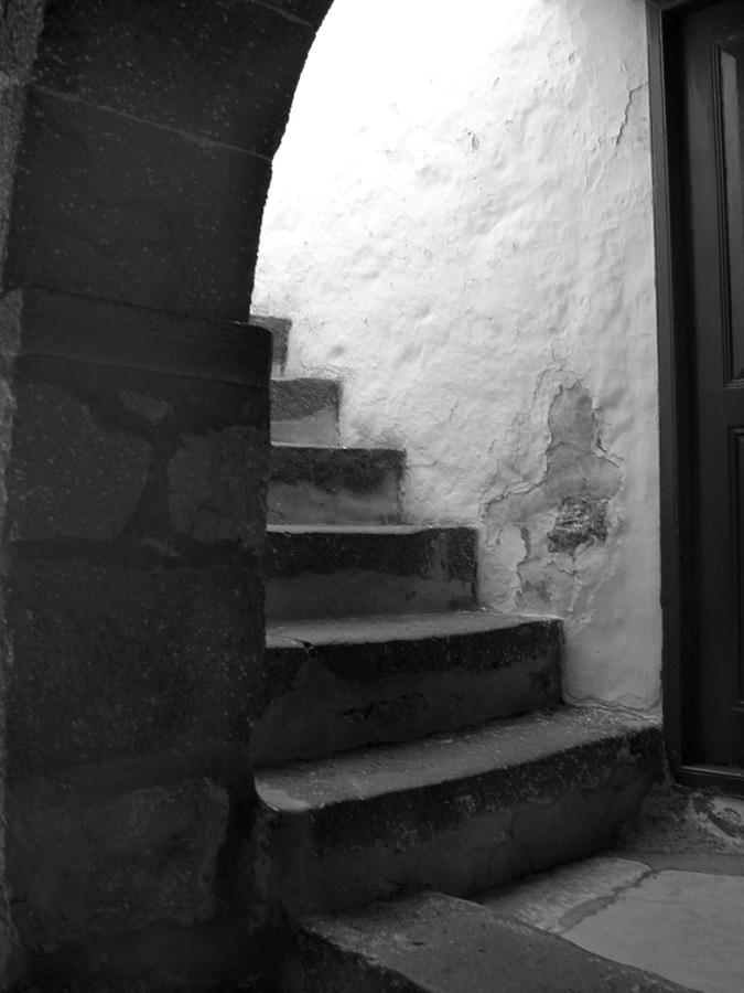 Steps on Patmos Photograph by Larry Bohlin