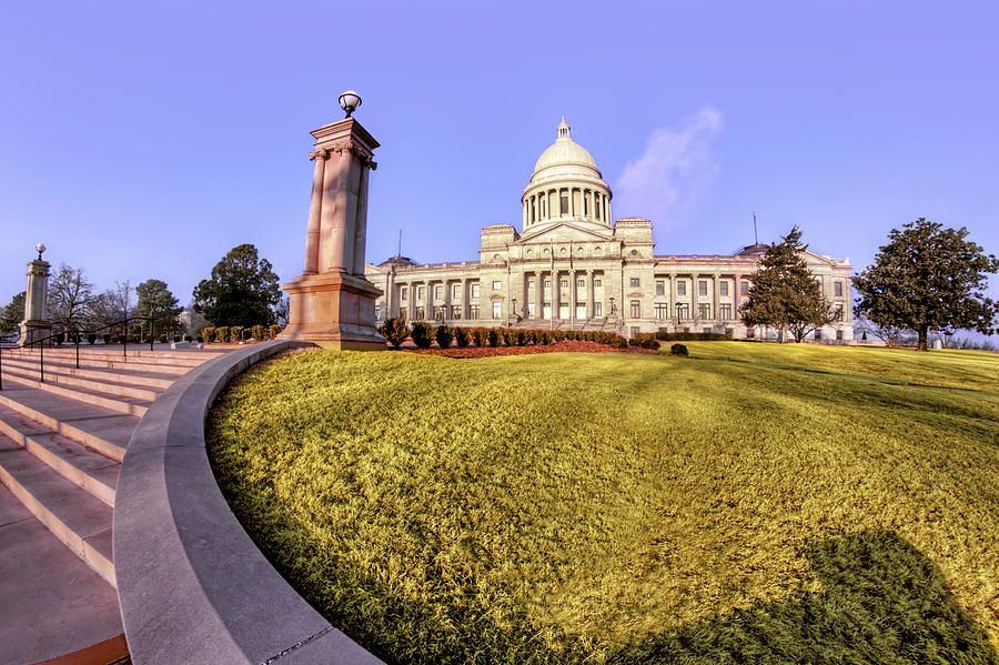 Steps to the Capitol - Arkansas - Little Rock Photograph by Jason Politte