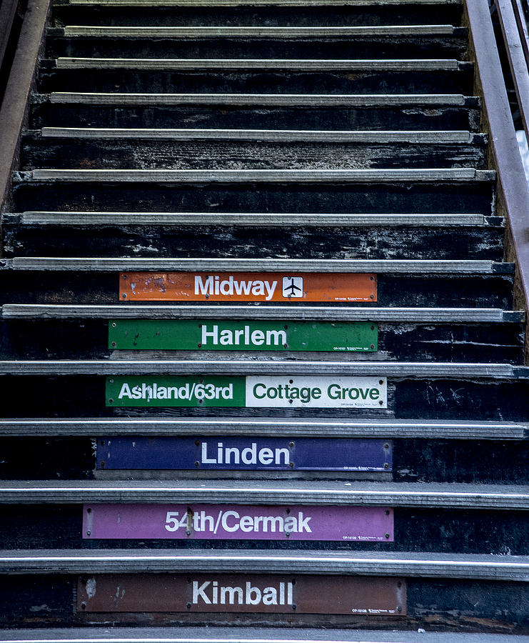 Steps to the El Photograph by Roger Lapinski