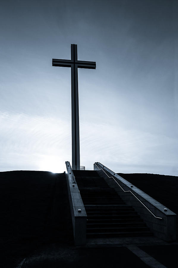 Steps to The Papal Cross Photograph by Semmick Photo