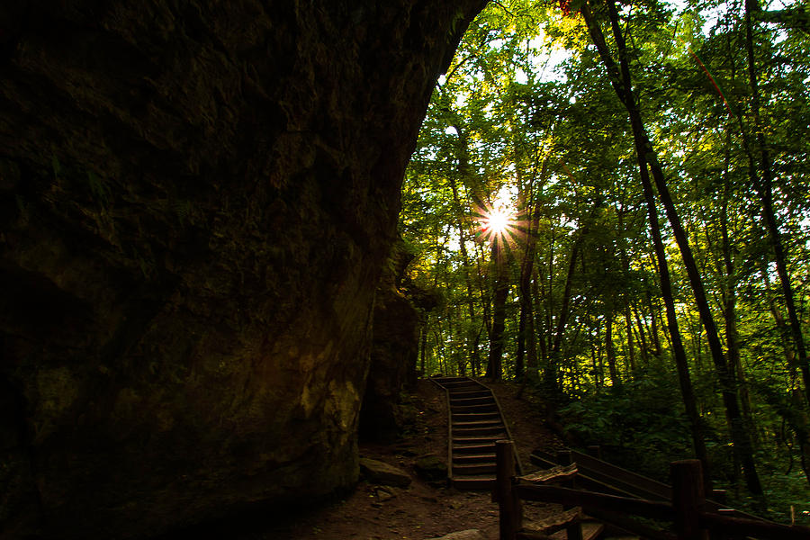 Steps to the setting sun Photograph by Haren Images- Kriss Haren