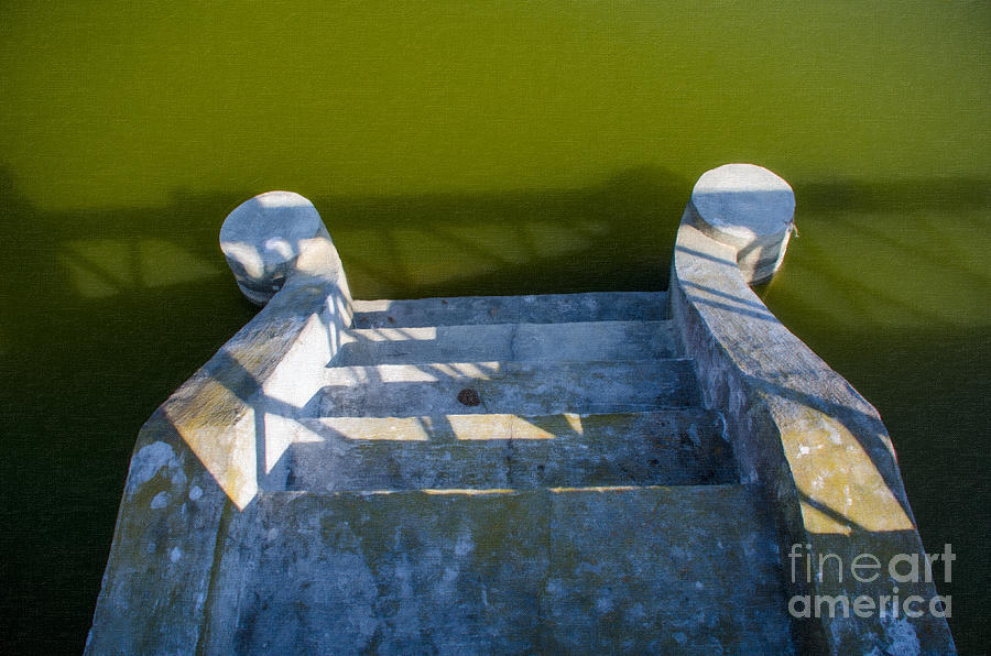 Up Movie Photograph - Steps to the Water by Dale Powell