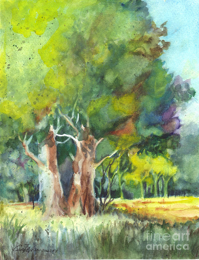 Tree Painting - Sterling Forest by Carol Wisniewski