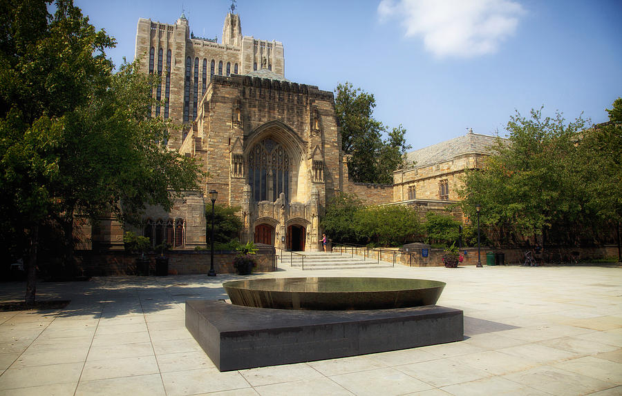 Yale University Photograph - Sterling Memorial Library and the Womens Table - Yale University by Mountain Dreams