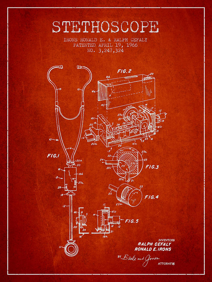 The Stethoscope Canvas Artwork by Aged Pixel