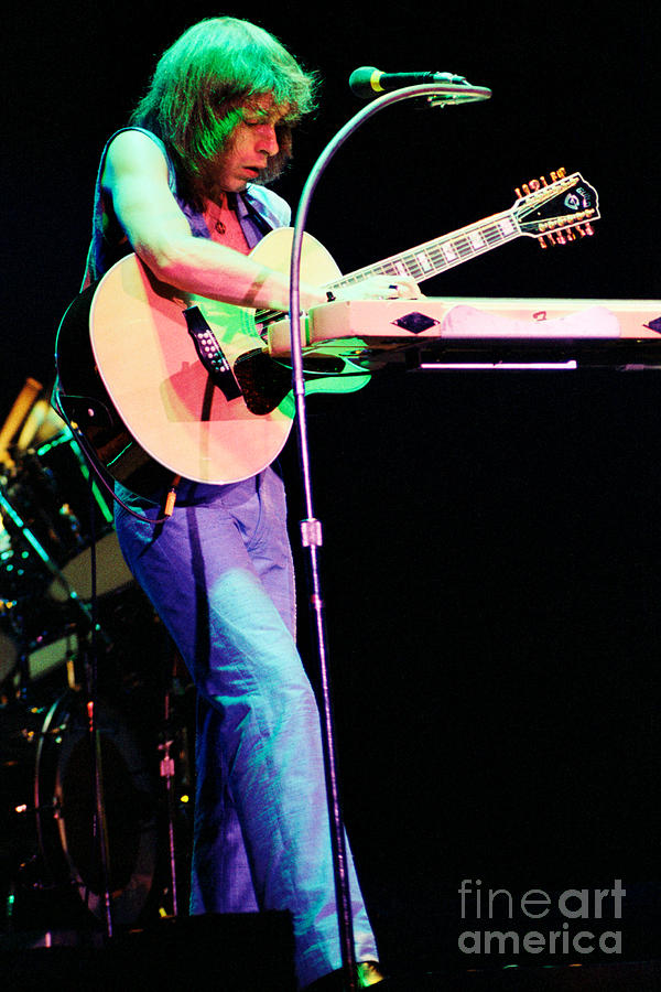 Steve Howe of Yes 1980 Drama Tour Photograph by Daniel Larsen