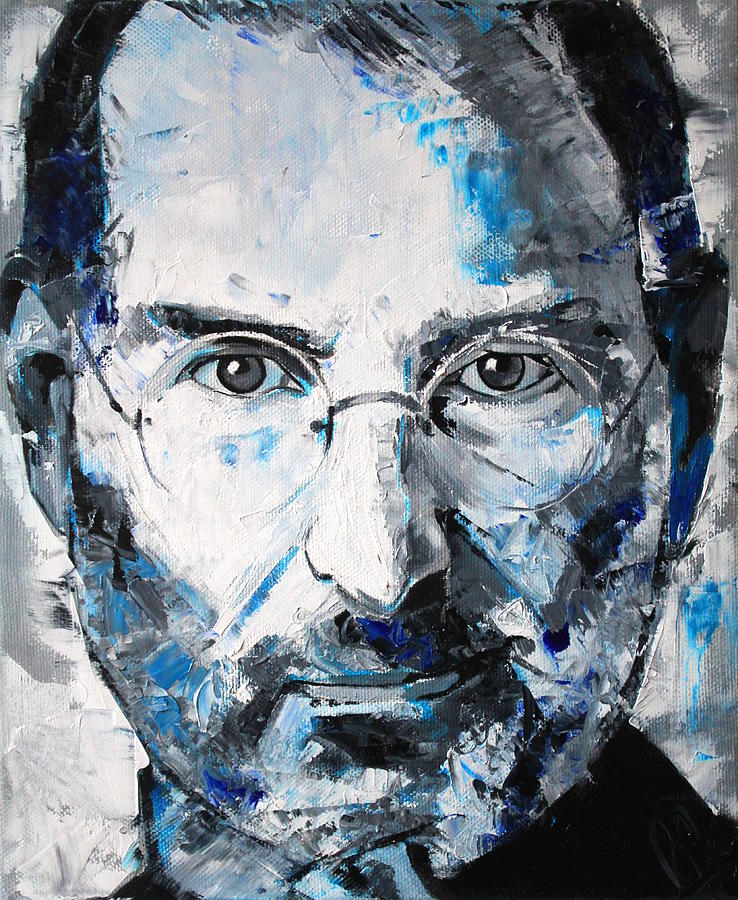 Abstract Painting - Steve Jobs by Richard Day