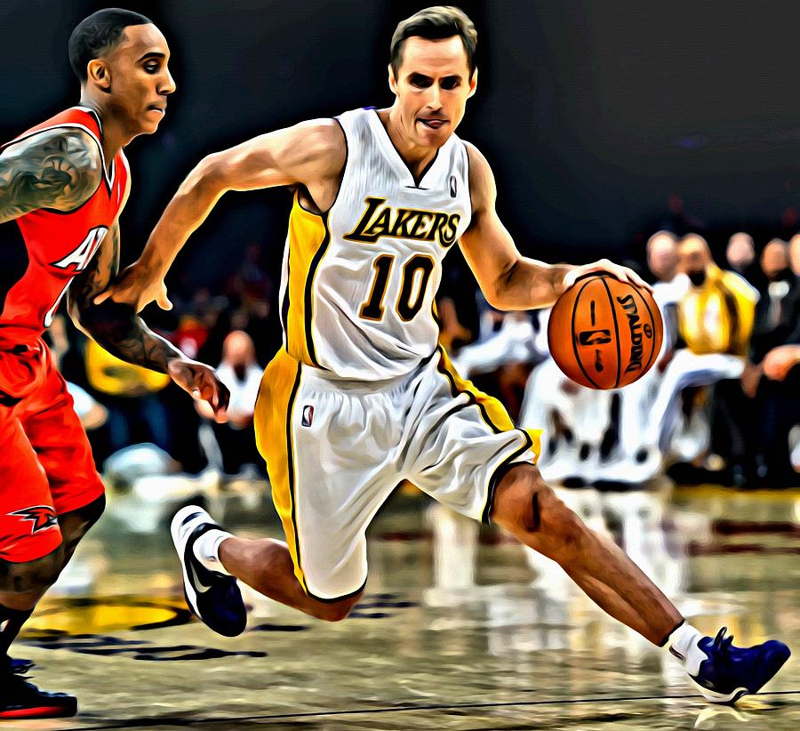 Steve Nash Painting by Florian Rodarte - Fine Art America