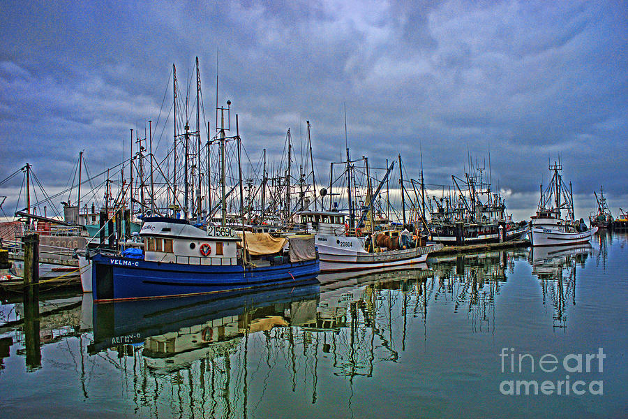 Boat Photograph - Steveston Fishing Docks by Randy Harris