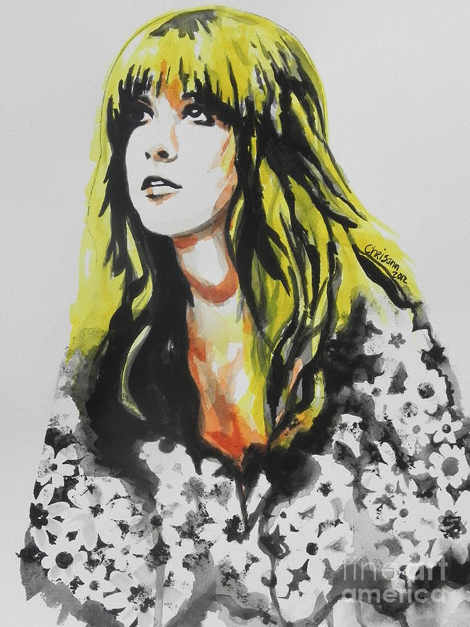 Stevie Nicks 02 Painting by Chrisann Ellis