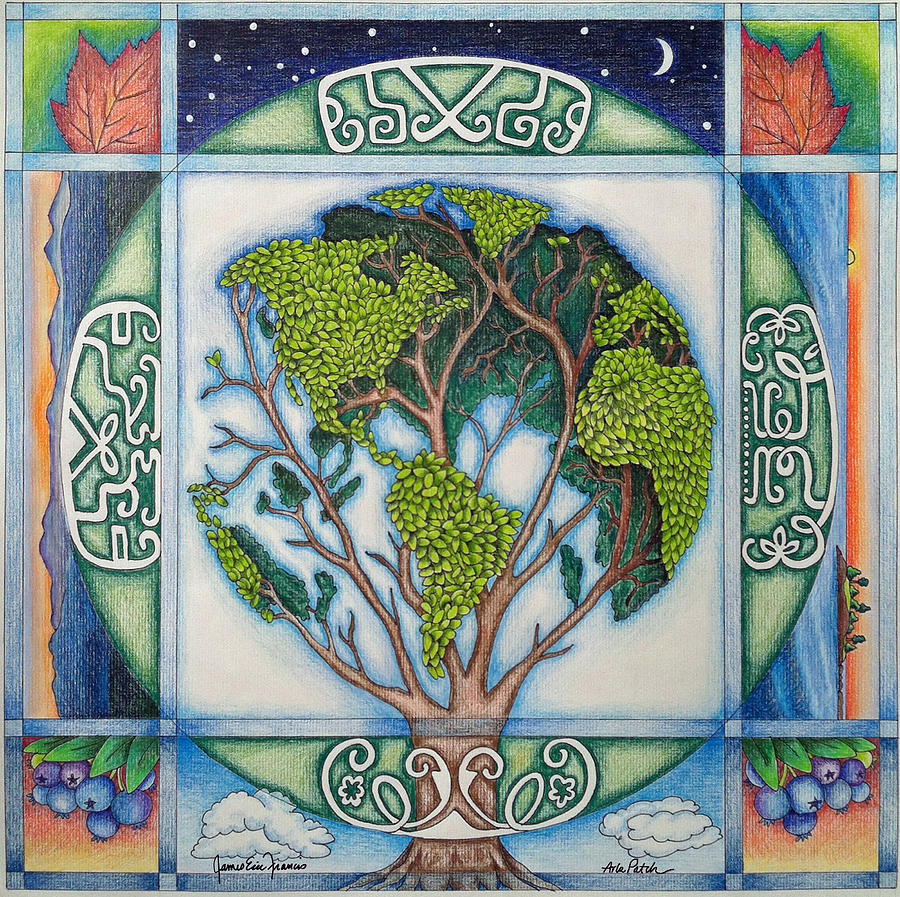 Stewardship Of The Earth Drawing by Arla Patch