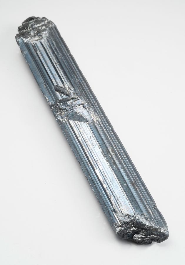 Stibnite Mineral Photograph by Lawrence Lawry