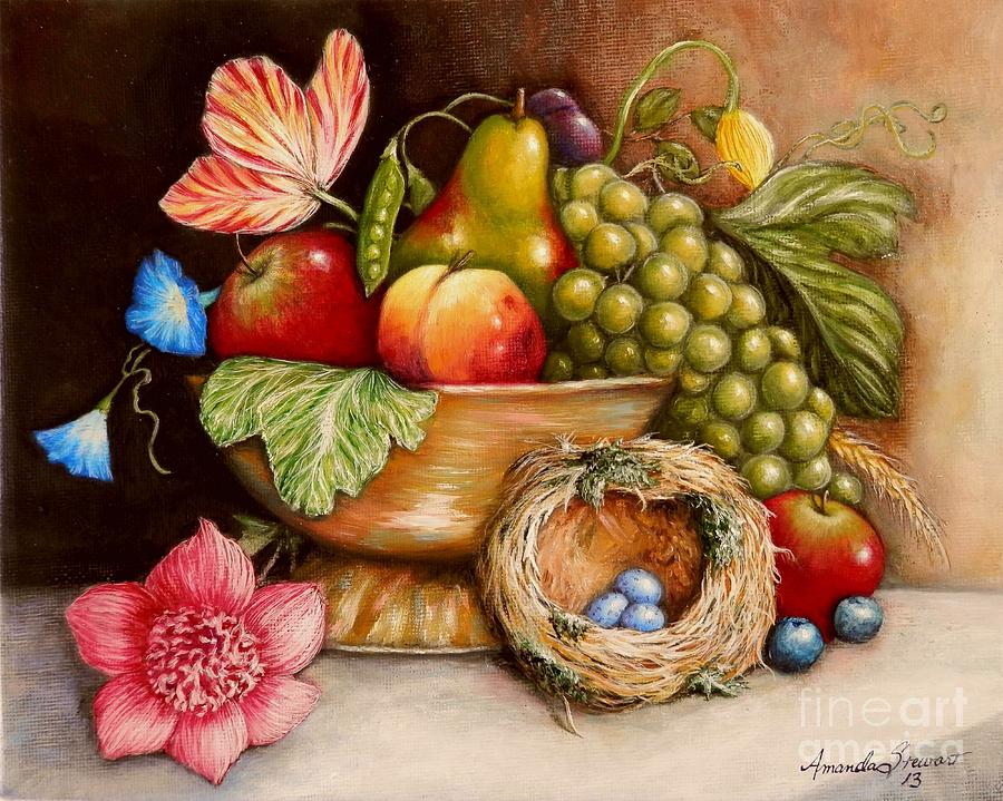 Apple Painting - Still Life by Amanda Hukill