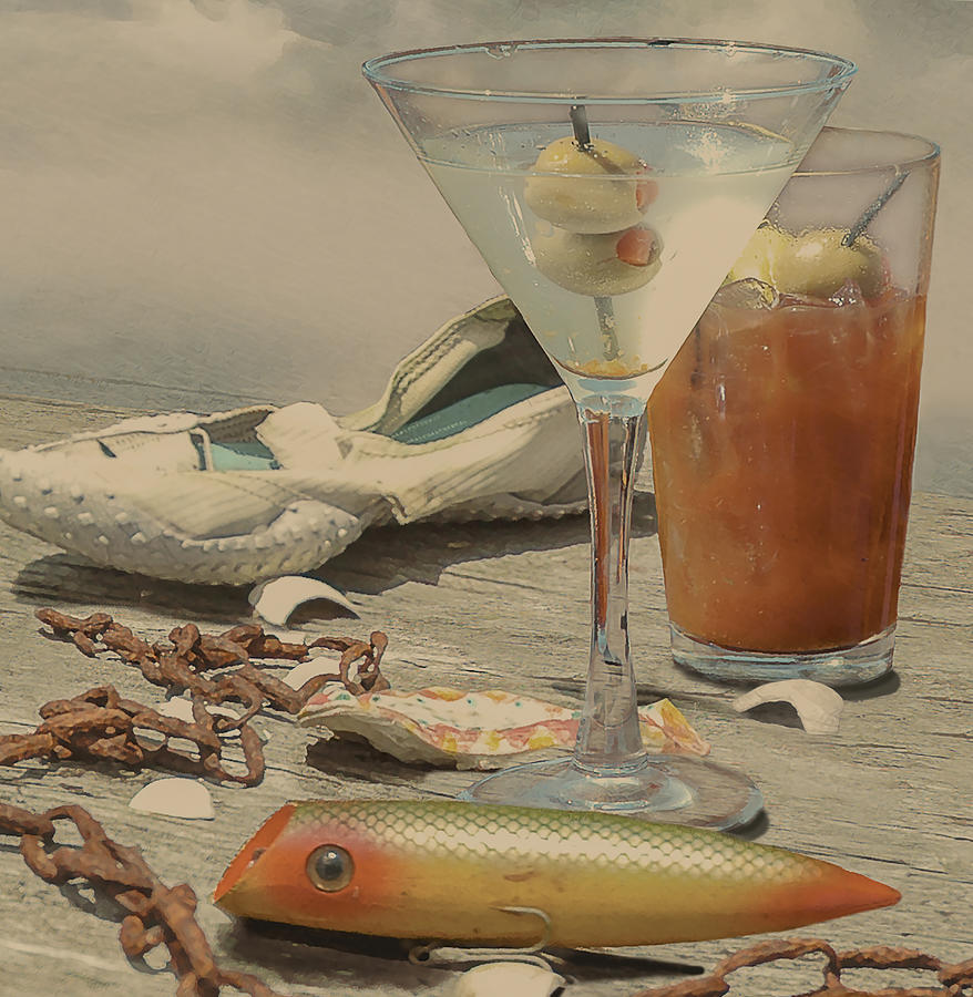 Bloody Mary Photograph - Still Life - Beach with Curves by Jeff Burgess