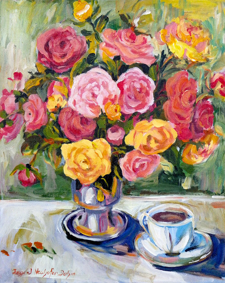 Still Life Coffee Cup Painting by Ingrid Dohm
