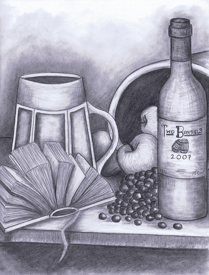 still life model drawing