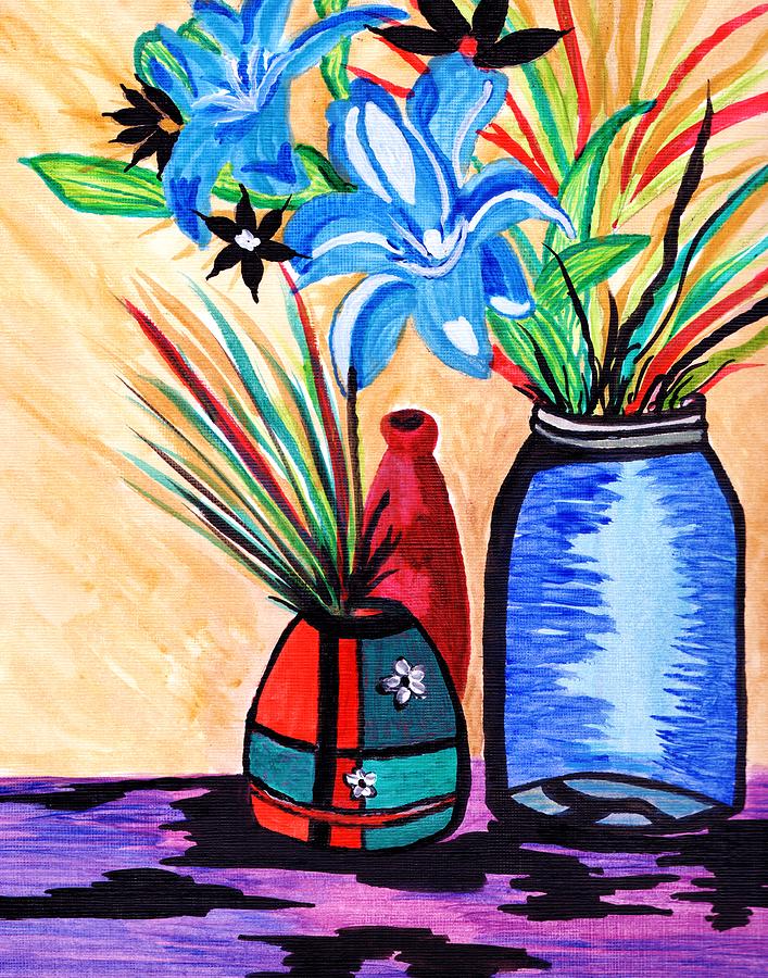 Still Life Flowers Painting by Connie Valasco