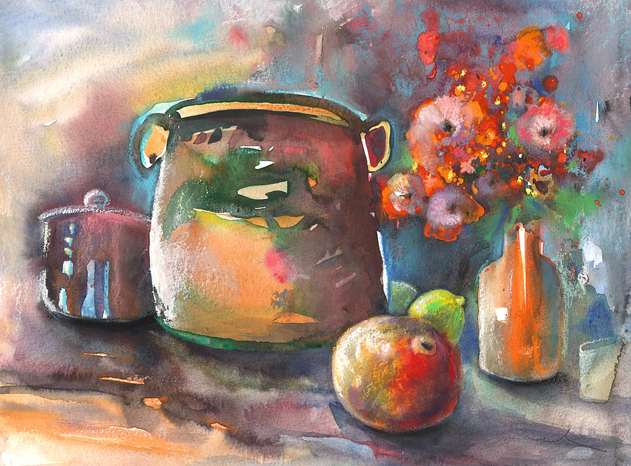 Still Life in Bouges 02 Painting by Miki De Goodaboom