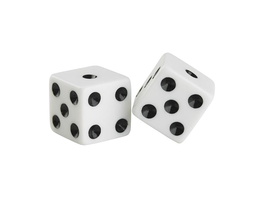 Still life of a pair of dice Photograph by Tetra Images