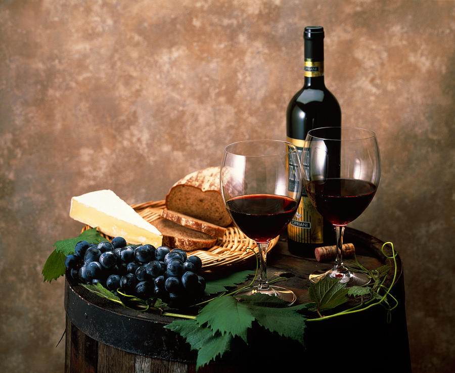 Still Life Of Wine Bottle, Wine Photograph by Panoramic Images