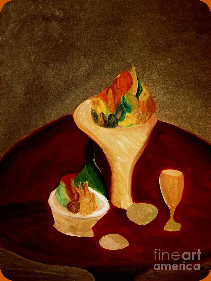 Still Life on a Red Table Painting by Bill OConnor