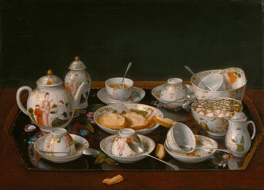 Still Life. Tea Set Painting by Jean-Etienne Liotard