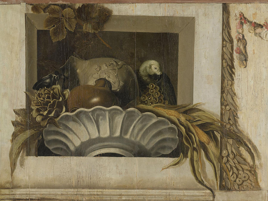 Still Life Drawing - Still Life With A Bowl Of Corn, Artichokes by Litz Collection