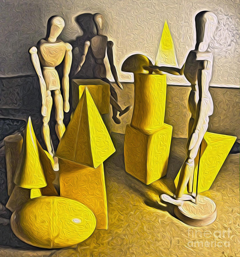 Still Life with Basic Shapes Painting by Gregory Dyer | Fine Art America