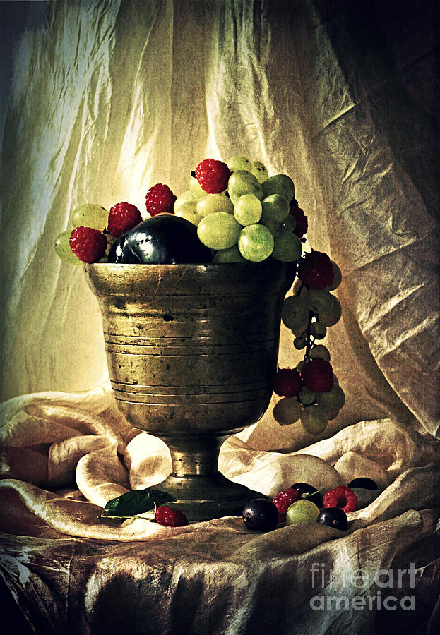 Still life with berries Photograph by Binka Kirova