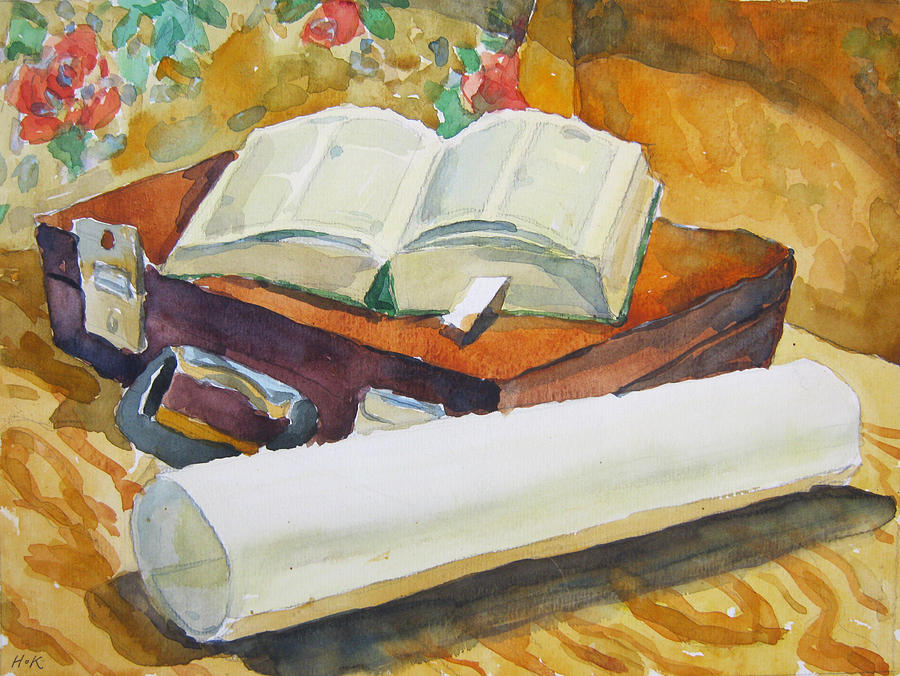 Still Life With Book Painting By Igor Kir - Fine Art America