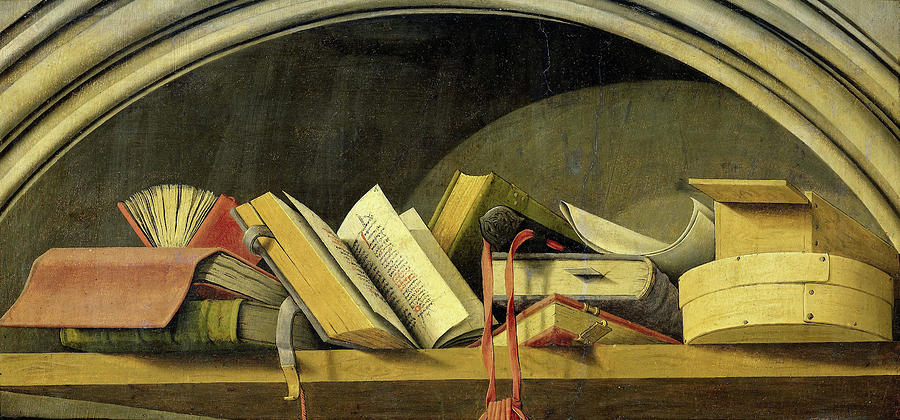 Still Life With Books In A Niche, Barthélémy D Eyck Drawing by Litz ...