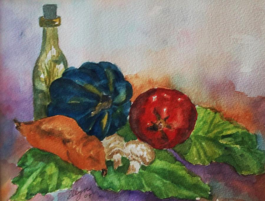 Still Life with Bottle Painting by Ellen Levinson