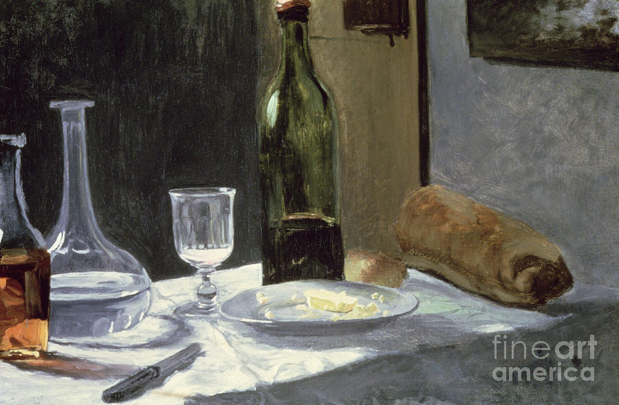 Claude Monet Painting - Still Life with Bottles by Claude Monet