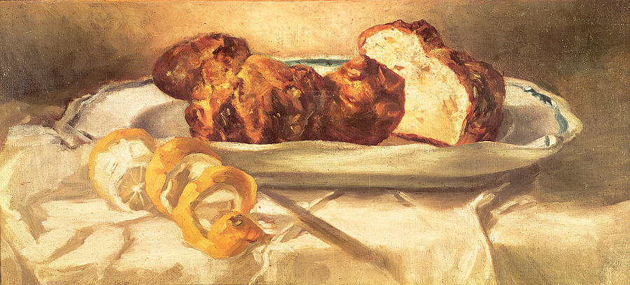Still Life With Brioches And Lemon, 1873 Oil On Canvas Photograph by Edouard Manet