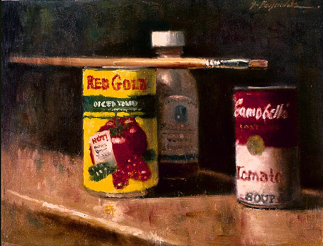 Still Life With Brush Painting by John Reynolds