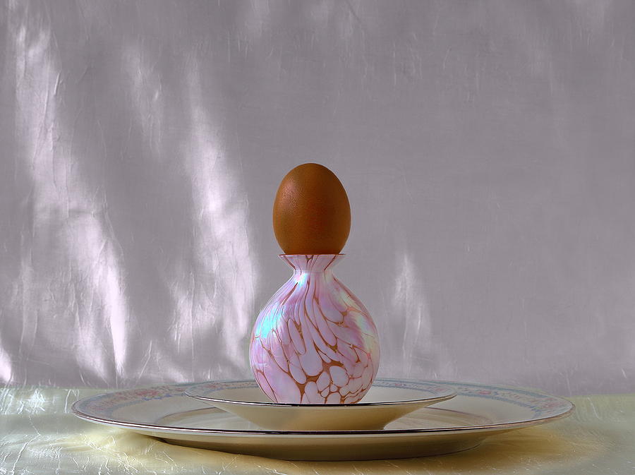 Easter Photograph - Still Life With Egg by Viktor Savchenko